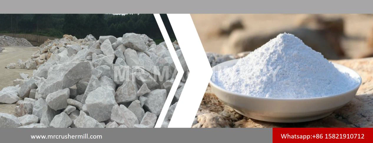 Heavy Calcium Carbonate Rocks Transform into Powder