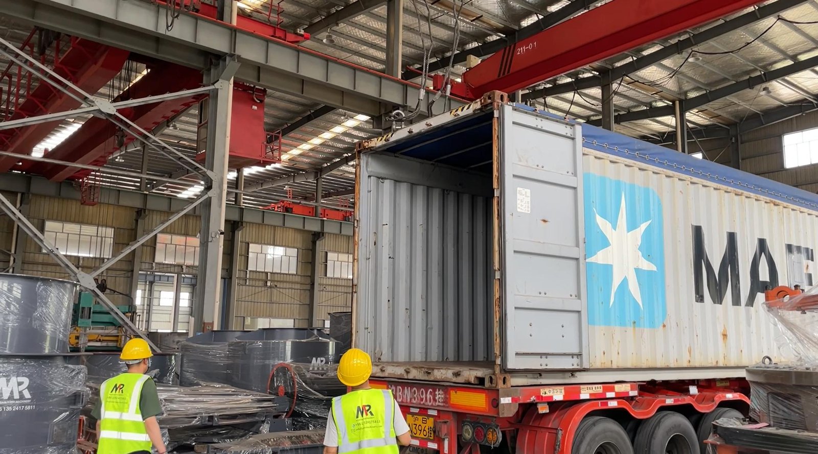 embalagem e envio da Raymond Mill