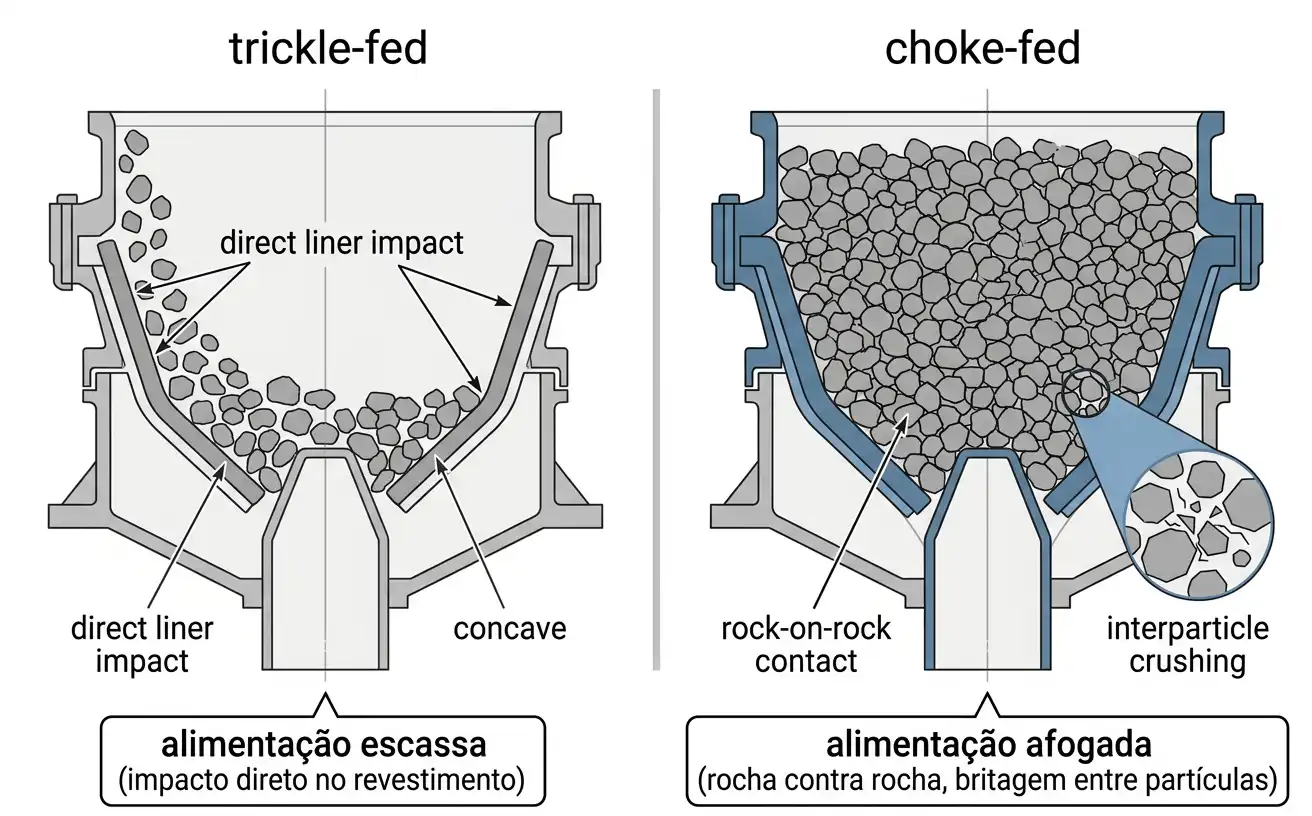 câmara de britador cônico