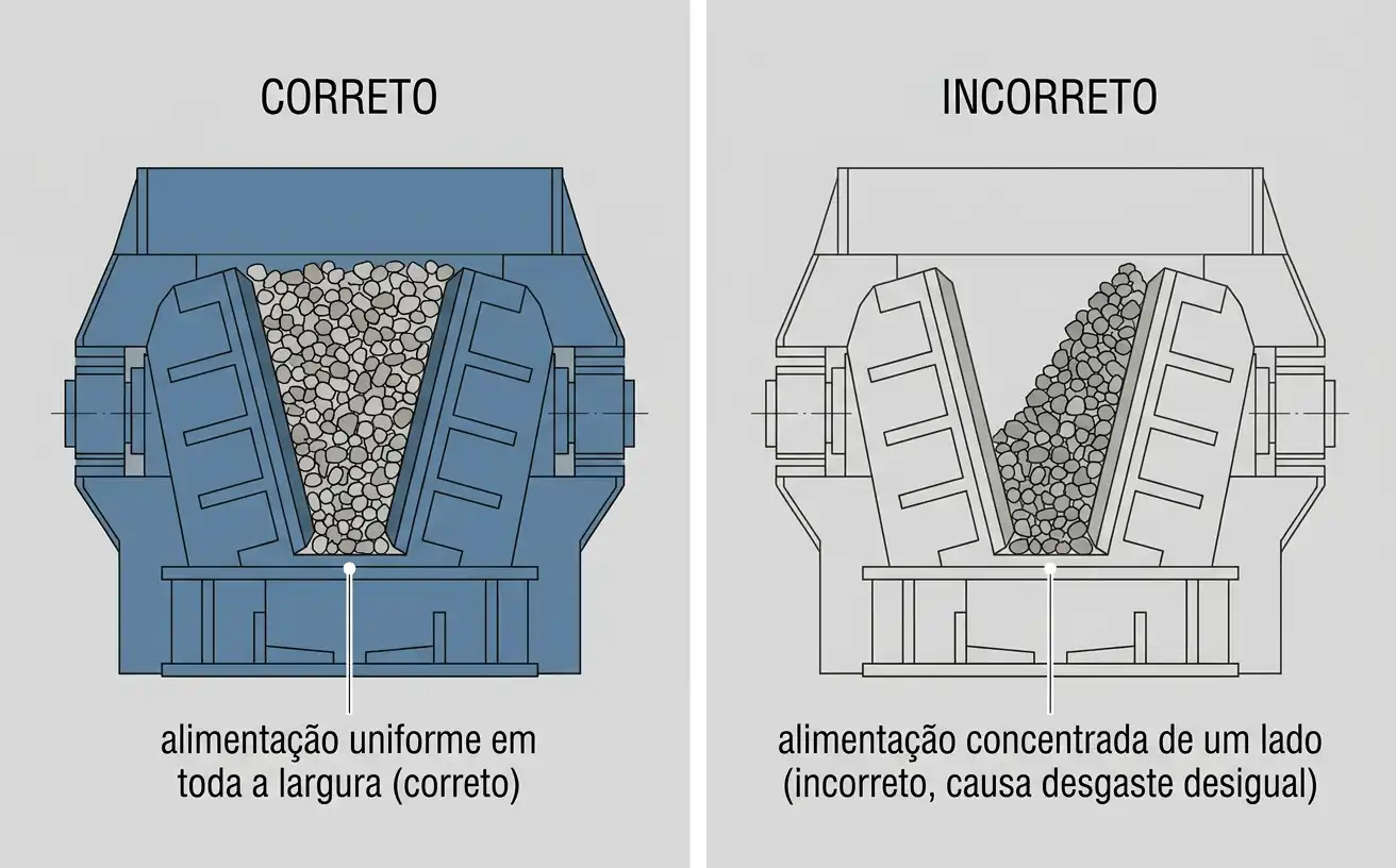 câmara de britador de mandíbulas