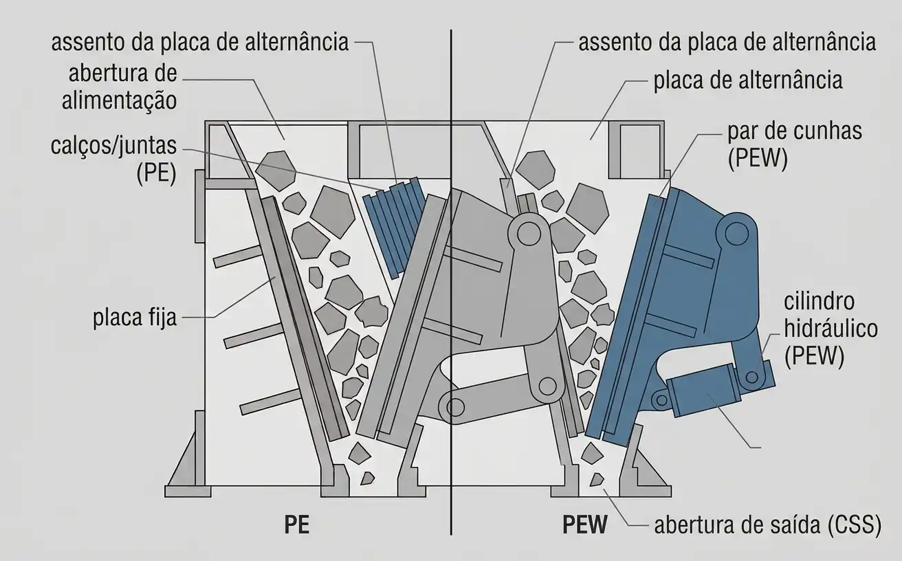 dois mecanismos de ajuste