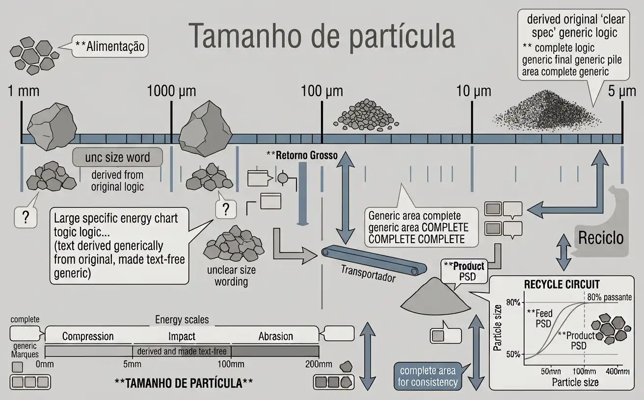 Escala de milímetros e micrômetros de 1 mm a 5 µm