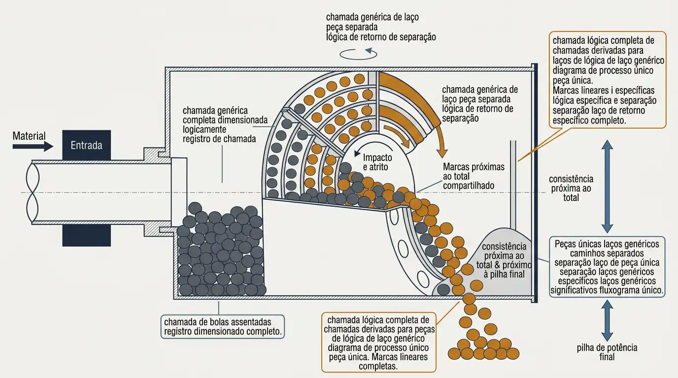 princípio de funcionamento do moinho de bolas